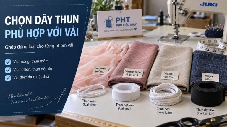 Cách Chọn Dây Thun Phù Hợp Với Từng Loại Vải May