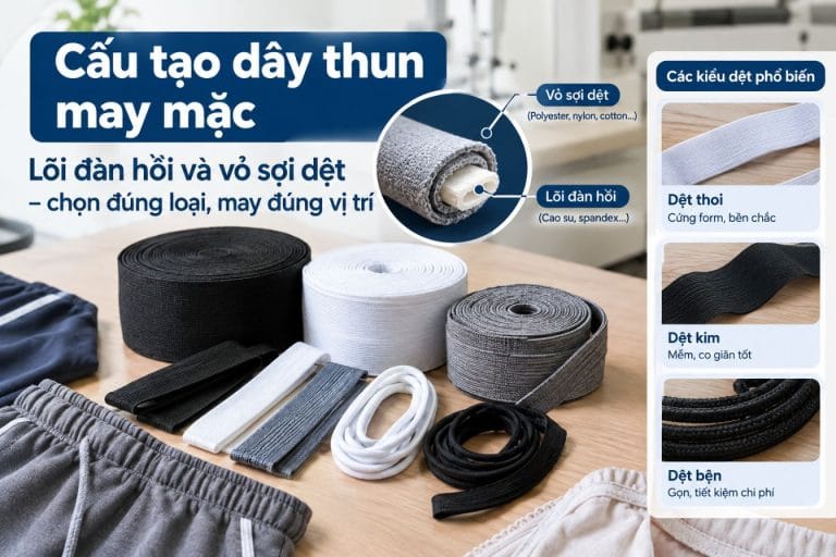 cấu tạo dây thun may mặc