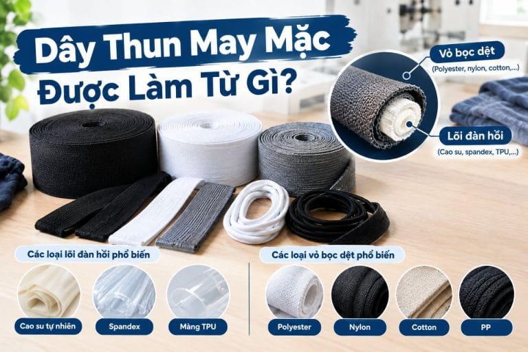 Dây Thun May Mặc Được Làm Từ Gì?