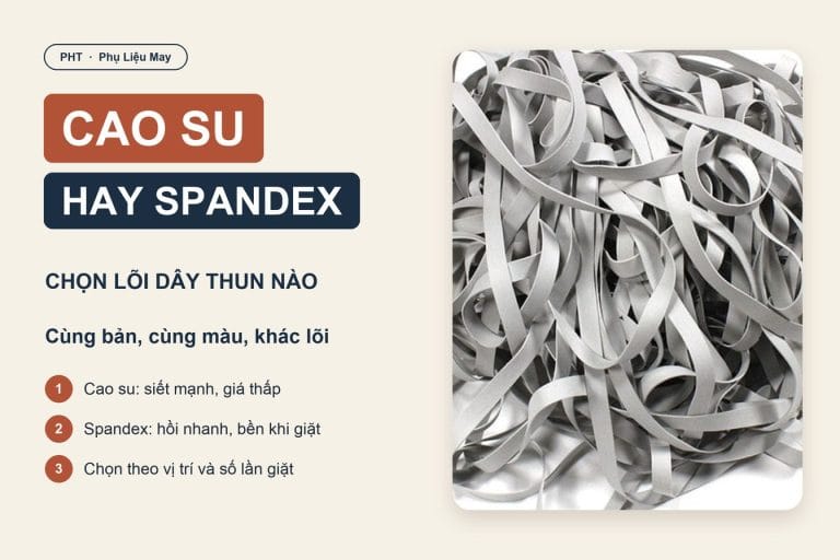 Dây thun cao su và dây thun spandex: nên chọn lõi nào? 9 Dây thun cao su và dây thun spandex: chọn lõi nào cho đơn hàng