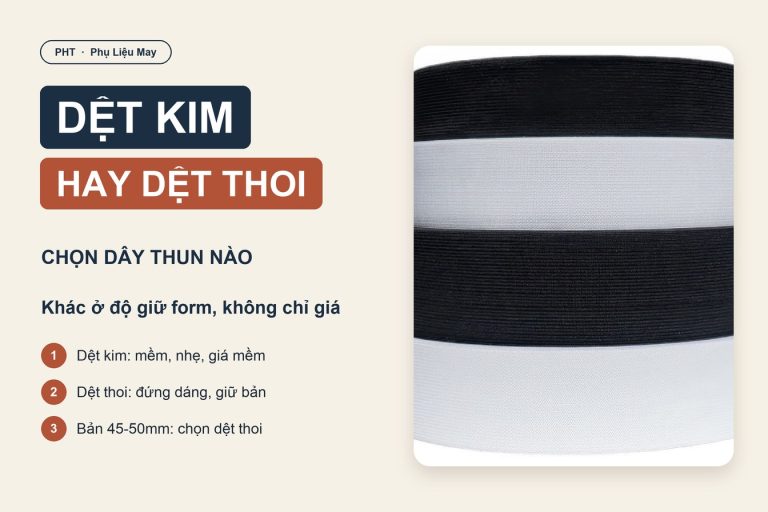 Dây thun dệt kim và dệt thoi: khác nhau ở đâu, chọn loại nào 5 Dây thun dệt kim và dệt thoi: chọn loại nào cho đơn hàng