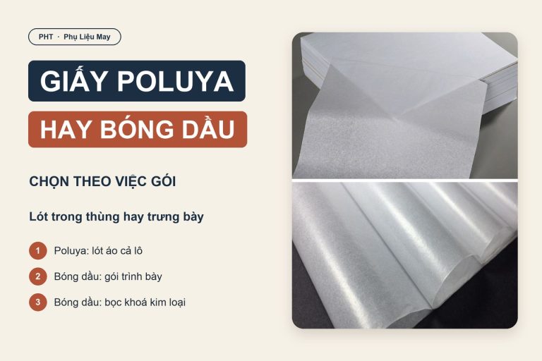 Giấy poluya và giấy bóng dầu: khác nhau ở đâu, dùng khi nào 1 Giấy poluya và giấy bóng dầu: chọn theo việc gói hàng may