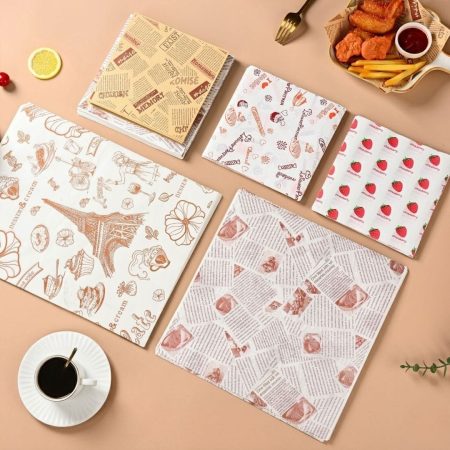 giấy gói thực phẩm in họa tiết